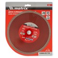 Диск алмазный, отрезной Turbo Extra, 230 х 22.2 мм, сухая резка Matrix Professional 20017
