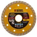 Диск алмазный, отрезной Turbo, 115 х 22.2 мм, сухая резка Denzel 20114