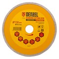 Диск алмазный, отрезной сплошной, 150 х 22.2 мм, мокрая резка Denzel 20120