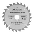 Пильный диск по дереву, 200 х 32 мм, 24 зуба, кольцо 30/32 Matrix Professional 20185