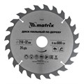 Пильный диск по дереву, 216 х 32 мм, 24 зуба, кольцо 30/32 Matrix Professional 20190