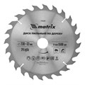 Пильный диск по дереву, 230 х 32 мм, 24 зуба, кольцо 30/32 Matrix Professional 20193