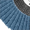 Круг лепестковый торцевой КЛТ-1, ZK10X W (цирконий) зернистость 40Н(Р 40) 125 х 22.2 мм, "БАЗ" 20467