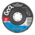 Круг лепестковый торцевой КЛТ-1, ZK10X W (цирконий) зернистость 25Н(P 60) 125 х 22.2 мм, "БАЗ" 20469