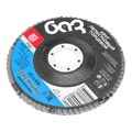 Круг лепестковый торцевой КЛТ-1, ZK10X W (цирконий) зернистость 25Н(P 60) 125 х 22.2 мм, "БАЗ" 20469