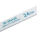 Полотна для ножовки по металлу, 300 мм, 24 TPI, BIM, 2 шт Gross 20845