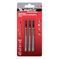 Полотна для электролобзика по дереву, 3 шт, T111C, 75 х 3 мм, HCS Matrix Professional 20892