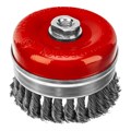 Щетка для УШМ Heavy Duty, 100 мм, М14, "чашка", крученая проволока 0.5 мм Matrix 21764