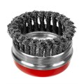 Щетка для УШМ Heavy Duty, 100 мм, М14, "чашка", крученая проволока 0.5 мм Matrix 21764