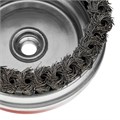 Щетка для УШМ Heavy Duty, 125 мм, М14, "чашка", крученая проволока 0.5 мм Matrix 21765