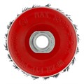 Щетка для УШМ Heavy Duty, 80 мм, М14, "чашка", крученая проволока 0.5 мм Matrix 21766