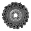 Щетка для УШМ Heavy Duty, 80 мм, М14, "чашка", крученая проволока 0.5 мм Matrix 21766