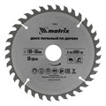 Пильный диск по дереву, 185 х 30 мм, 36 зубьев Matrix Professional 22016