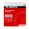 Пильный диск по дереву, 190 х 30 мм, 24 зуба Matrix Professional 22020