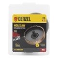 Коронка HSS по металлу, 70 мм, нитридтитановое покрытие Denzel 22093