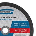 Круг отрезной по металлу, 230 х 1.8 х 22 мм Gross 22172
