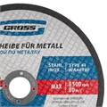 Круг отрезной по металлу, 180 х 1.6 х 22.2 мм Gross 22173