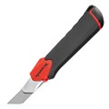 Нож, 18 мм, выдвижное лезвие "Quick blade" металлическая направляющая, двойная фиксация, эргономичная двухкомпонентная рукоятка Matrix 22239