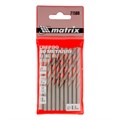 Сверло по металлу, 6 мм, полированное, HSS, 10 шт, цилиндрический хвостовик Matrix 22365