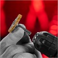 Щетка для дрели, 40 мм, плоская со шпилькой, латунированная витая проволока Matrix 22506