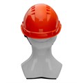 Каска защитная из ударопрочной пластмассы, оранжевая Сибртех 22769