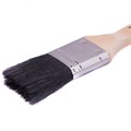 Кисть плоская, натуральная черная щетина, деревянная ручка 1.5" MTX 23587