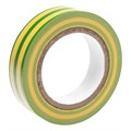 Изолента ПВХ, 15 мм х 10 м, желто-зеленая, 150 мкм Matrix 23615