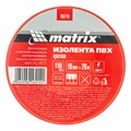 Изолента ПВХ, 19 мм х 20 м, красная, 150 мкм Matrix 23616