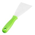 Шпательная лопатка из нержавеющей стали, 80 мм, пластмассовая ручка Сибртех 23694
