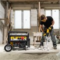 Генератор бензиновый PS 80 E-3, 6.6 кВт, 400 В, 25 л, электростартер Denzel 23804