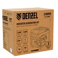 Генератор инверторный GT-2500iF, 2.5 кВт, 230 В, бак 5 л, открытый корпус, ручной старт Denzel 23813