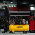 Компрессор воздушный BCW3000-T/100, ременный привод, 3.0 кВт, 100 литров, 520 л/мин Denzel 23835
