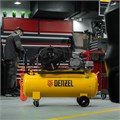 Компрессор воздушный BCW3000-T/100, ременный привод, 3.0 кВт, 100 литров, 520 л/мин Denzel 23835