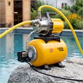 Насосная станция PS-800X, 800 Вт, 3200 л/ч, ресивер 24 л, напор 38 м, нержавейка Denzel 23855