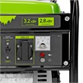 Генератор бензиновый БС-3500, 3.2 кВт, 230В, четырехтактный, 15 л, ручной стартер Сибртех 23992