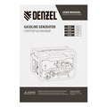 Генератор бензиновый PS-33E, 3.3 кВт, 230В, 15 л, электростартер Denzel 23994