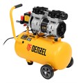 Компрессор DLS950/24 безмаслянный малошумный 950 Вт, 165 л/мин, ресивер 24 л Denzel 24004