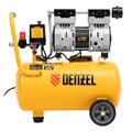 Компрессор DLS950/24 безмаслянный малошумный 950 Вт, 165 л/мин, ресивер 24 л Denzel 24004
