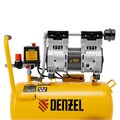 Компрессор DLS950/24 безмаслянный малошумный 950 Вт, 165 л/мин, ресивер 24 л Denzel 24004