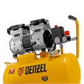 Компрессор DLS950/24 безмаслянный малошумный 950 Вт, 165 л/мин, ресивер 24 л Denzel 24004