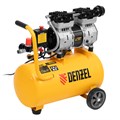 Компрессор DLS950/24 безмаслянный малошумный 950 Вт, 165 л/мин, ресивер 24 л Denzel 24004
