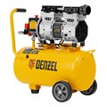 Компрессор DLS950/24 безмаслянный малошумный 950 Вт, 165 л/мин, ресивер 24 л Denzel 24004