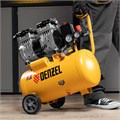 Компрессор DLS950/24 безмаслянный малошумный 950 Вт, 165 л/мин, ресивер 24 л Denzel 24004