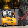 Компрессор DLS950/24 безмаслянный малошумный 950 Вт, 165 л/мин, ресивер 24 л Denzel 24004