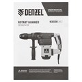 Перфоратор электрический RHV-1050-38-max, SDS-max, 1050 Вт, 10 Дж, 2 плюс 1 режим Denzel 24041