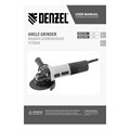 Машина шлифовальная угловая AG125-1100, 1100 Вт, 125 мм, 3000-11000 об/мин Denzel 24059