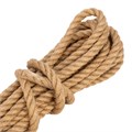 Веревка джутовая, L 10 м, крученая, D 8 мм Сибртех 24098