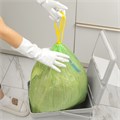 Пакеты для мусора с завязками 35 л x 15 шт., зеленые, Home Palisad 24300