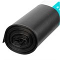 Пакеты для мусора 180 л x 10 шт., ПВД особопрочные черные, длинный ролик, Home Palisad 24306