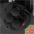 Удлинитель силовой 50 м, 16А, тип УХз16, КГ 3 x 2.5 мм, на стальной катушке, 4 розетки Сибртех 24661